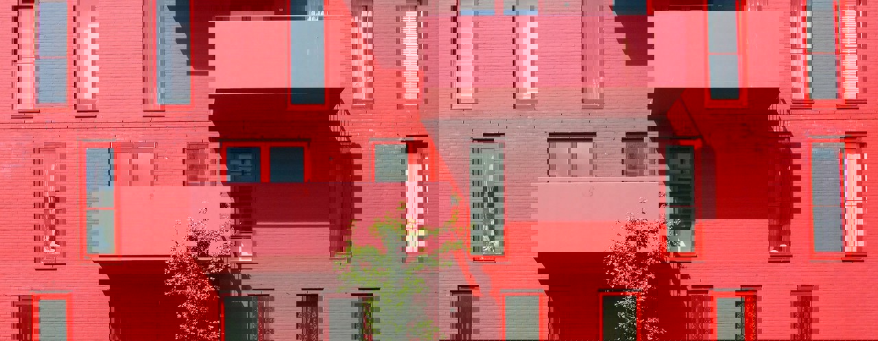 Hypotheek Flat Rood Balkons