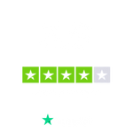 Beoordeling van 4,1 sterren op Trustpilot, weergegeven met groene sterren en een gedeeltelijk ingevulde ster, met in totaal 200 beoordelingen.